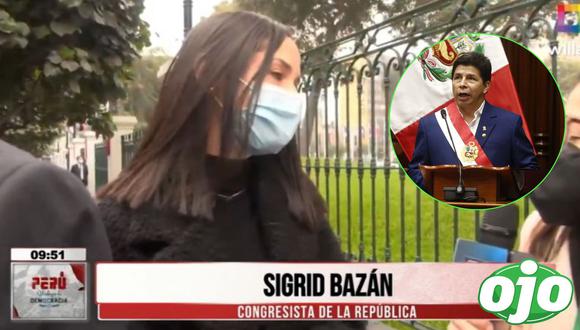 Sigrid Bazán enfurece cuando le preguntan si es una ‘niña’ de Pedro Castillo”. Foto: (Willax TV | GEC).