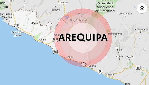Arequipa: sismo de magnitud 4.3 se registró esta tarde en Caylloma