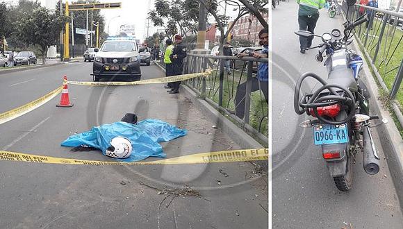 Mujer que iba en moto muere tras atropellar a señora que cruzaba la pista
