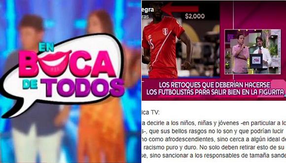 Productora de 'En boca de todos' se disculpa con jugadores de la selección peruana