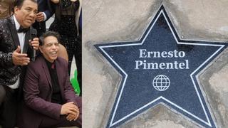 Ernesto Pimentel devela su estrella en el paseo de la fama de los Estudios de América Televisión 