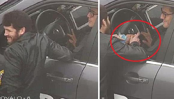 Ancón: graban a policía recibiendo supuesta "coima" de conductor (VIDEO)
