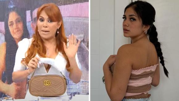 María Fe Saldaña regresó al negocio por Internet, pero Magaly reveló que vende carteras 'bamba'. (Foto: ATV / Instagram)