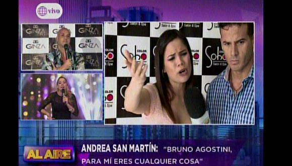 Andrea San Martín le grita "burro" y se pelea con Bruno Agostini 