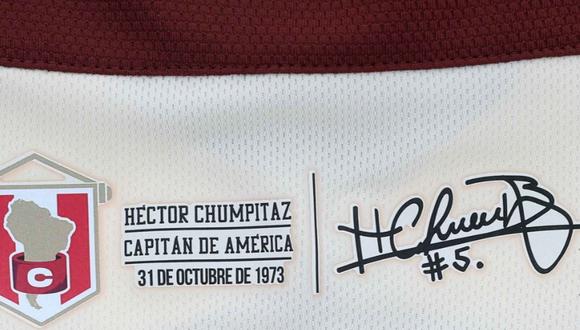 La nueva camiseta de Universitario en honor a Héctor Chumpitaz. (Foto: Marathon)