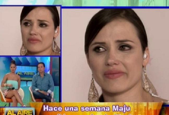 ​Maju Mantilla se quiebra y llora en vivo por triste motivo