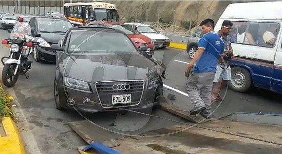  Año Nuevo 2018: cuádruple choque se registró en la Costa Verde (FOTOS)