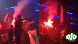 Universitario de Deportes: hinchas encendieron bengalas dentro de una sala de cine en Mall del Sur (VIDEO)