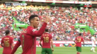 Goles de Cristiano Ronaldo: infló las redes dos veces para el 3-0 del Portugal vs. Suiza | VIDEO