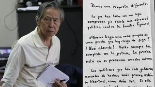 Alberto Fujimori: “lo que han hecho con mi hija comprueba que existe una obsesión política contra mi familia”