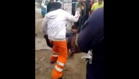 ​Chapa tu choro: En Villa El Salvador azotaron con furia a presunto ladrón [VIDEO]