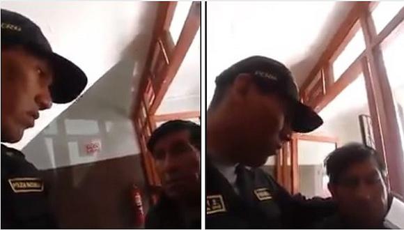 Policía le reza a detenido para que su vida cambie (VIDEO)