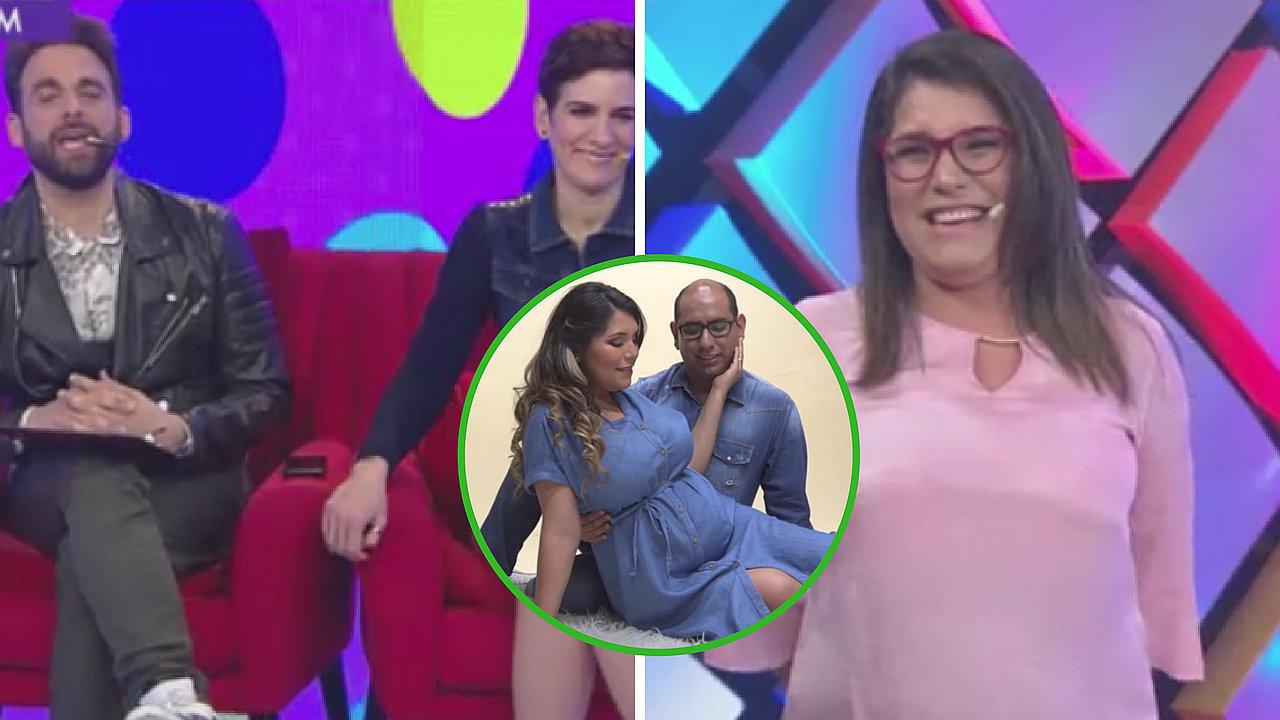 Lady Guillén celebra el amor por el padre de su bebé frente a cámaras de TV 