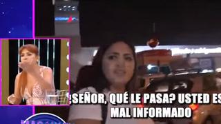 Michelle Soifer se molesta con reportero y Magaly Medina le dice: “Ella se consigue cargadores de maletas”