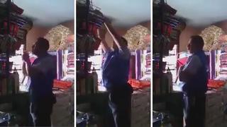 Captan a otro repartidor de golosinas robando en tienda (VIDEO)