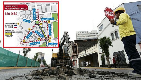 ​Av. Guzmán Blanco: Este es el plan de desvíos por obras en transitada avenida