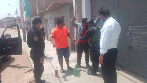 Lambayeque: intervienen a personas bebiendo licor en calles de José Leonardo Ortíz (Foto: Municipalidad JLO)
