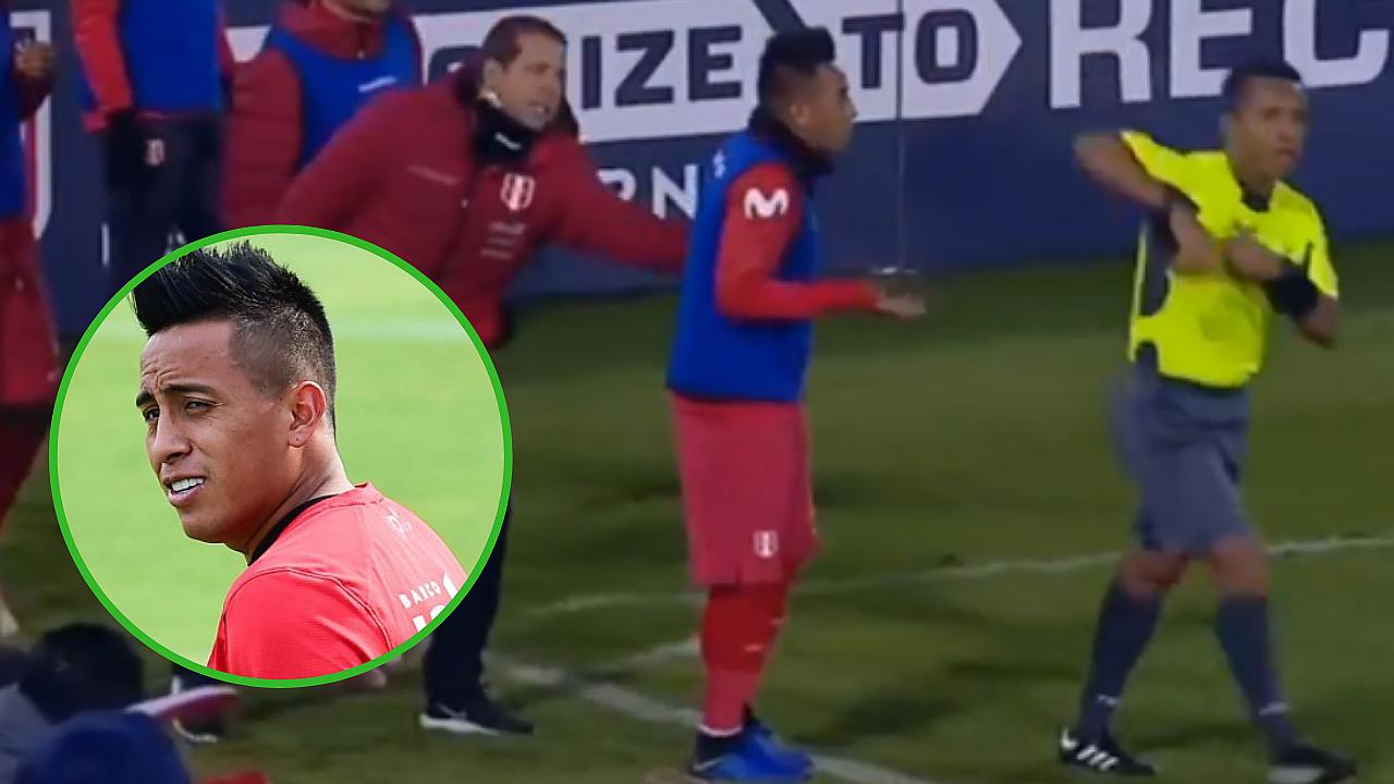 Christian Cueva fue amonestado con tarjeta amarilla a pesar de no jugar el amistoso