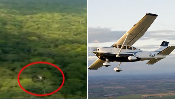 Encuentran avioneta accidentada en medio de la selva y sus 4 tripulantes están vivos (VIDEO)