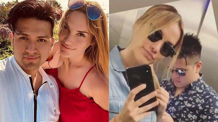 Novia de Deyvis Orosco registra reacción del cantante al enviarle un beso volado (VÍDEO)