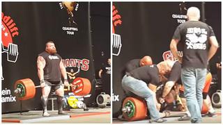 ​YouTube: Eddie Hall levanta 500 kilos y casi muere al conseguirlo [VIDEO]