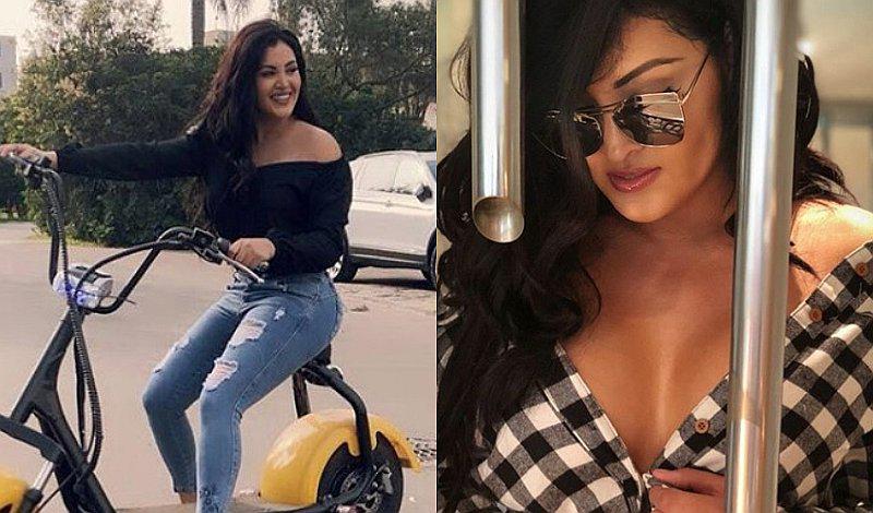 Micheille Soifer se suma a la tendencia "denim on denim" y aparece fabulosa