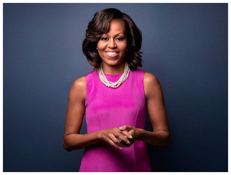 ¡Toda una Dama! Michelle Obama visita a la Reina Isabel II vestida de Oscar de la Renta [FOTOS]