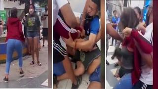 Dos vendedoras se disputan cliente y terminan agarrándose a golpes | VIDEO