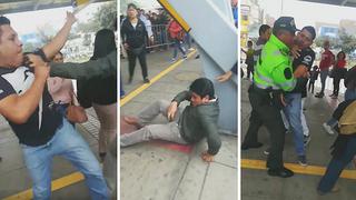 Pasajeros se agarran a golpes en cola del Metropolitano en Naranjal (VIDEO)