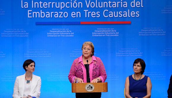 Presidenta Michelle Bachelet defiende ley que autoriza el aborto