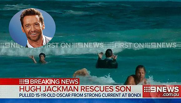 Hugh Jackman rescata a su hijo y dos personas de ahogarse en playa de Australia [VIDEO]  