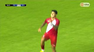 Perú vs. Bolivia: Luis Iberico resolvió en el área para el 1-0 de la Bicolor | VIDEO