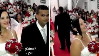 Novio se va de la iglesia antes de casarse, pero retorna con romántica sorpresa (VIDEO)