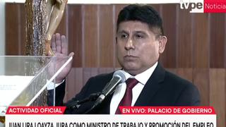 Juan Lira jura como nuevo ministro de Trabajo en reemplazo de Betssy Chávez