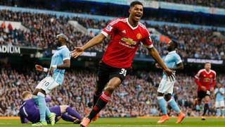 Marcus Rashford da el triunfo al United en el derbi de Manchester 