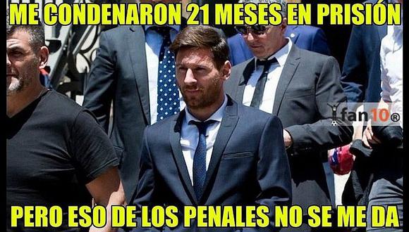 Lionel Messi: Divertidos memes tras su sentencia de 21 meses de cárcel [FOTOS]