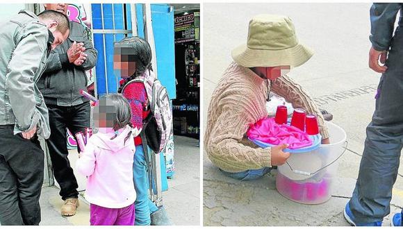 Casi 100 niños venden en la calle para comprar sus útiles escolares en Huancayo