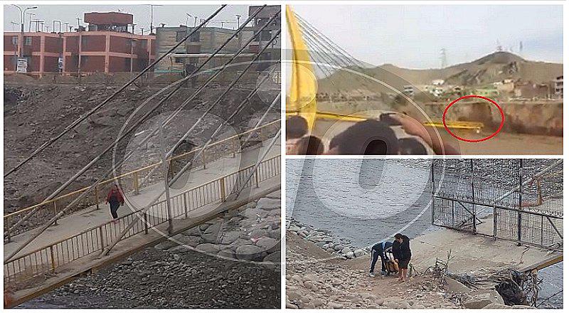 Puente Talavera: pobladores de El Agustino siguen arriesgando sus vidas (VIDEO)