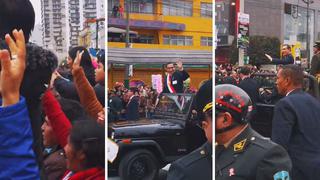 Le gritan "Cierre el Congreso" a Martín Vizcarra al terminar la Parada Militar | VÍDEO