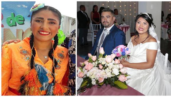 La ‘Chola Puca’ se casó con el padre de su hijo en boda al estilo ayacuchano (VIDEO y FOTOS)