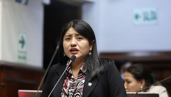 Nieves Limachi, congresista de la bancada Perú Democrático, llegó al Parlamento como accesitaria del fallecido legislador Fernando Herrera de Perú Libre. (Foto: Congreso)