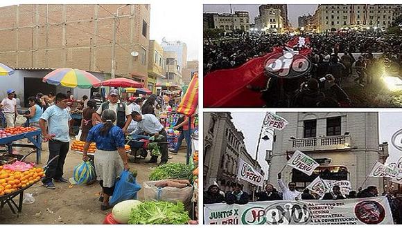 Cercado de Lima: negociantes pierden millones en ventas por manifestaciones 