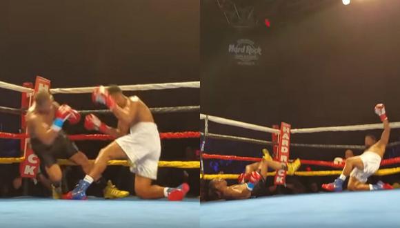 ​Dos boxeadores sufren un nocaut doble al caer al mismo tiempo (VIDEO)