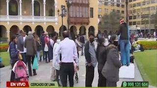 Plaza de Armas de Lima es reabierta al público tras retiro de rejas que limitaban su acceso