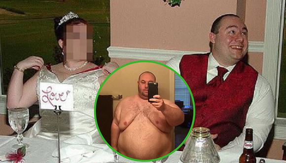 Es abandonado por su esposa ​porque era "muy gordo para tener intimidad" y hoy bajó 100 kg