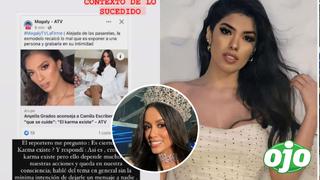 Anyella Grados desmiente indirectas contra Camila Escribens: “Ahora ella es Perú apoyémosla” 