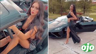 Sheyla Rojas se luce en lujoso Lamborghini y lo presume en sus redes | VIDEO