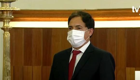 Nicolás Bustamante Coronado es el segundo ministro de Transportes y Comunicaciones en lo que va de la gestión del presidente Pedro Castillo. (Foto: TV Perú)