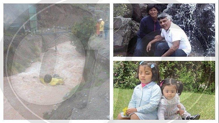 ​Toda una familia muere tras caer al río en la Carretera Central (FOTOS y VÍDEO)