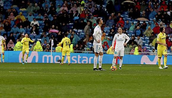 Real Madrid toca el fondo al caer de local 0-1 ante Villarreal